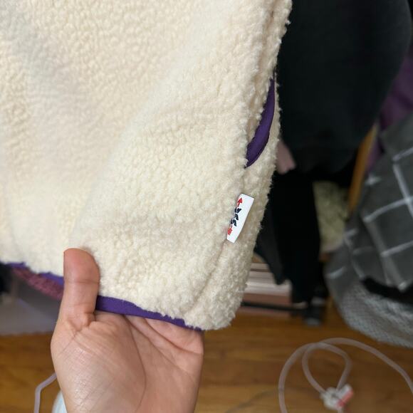 Sugarloaf Social Club Fleece Vest Cream Size Small Unisex - Picture 13 of 16